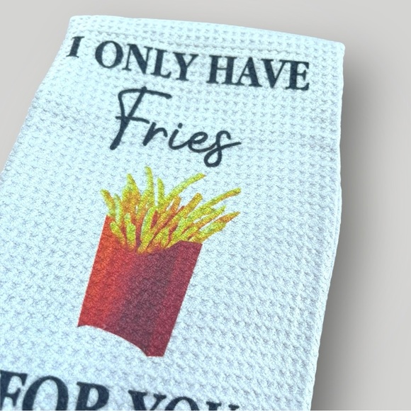 White Waffle Pattern Dish Hand Towel - Picture 8 of 9